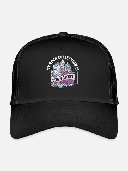 Géologie Géologie Géologue Recherche sur les terres fossiles - Casquette trucker  - noir/noir - Devant