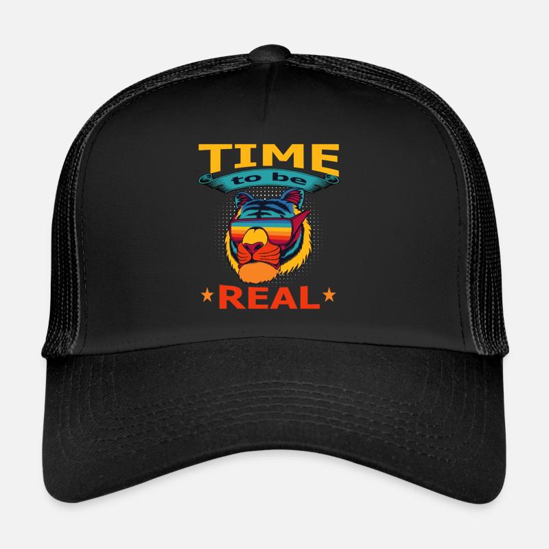 Zeit, Echte Regenbogenwildbrille Zu Sein Trucker Cap