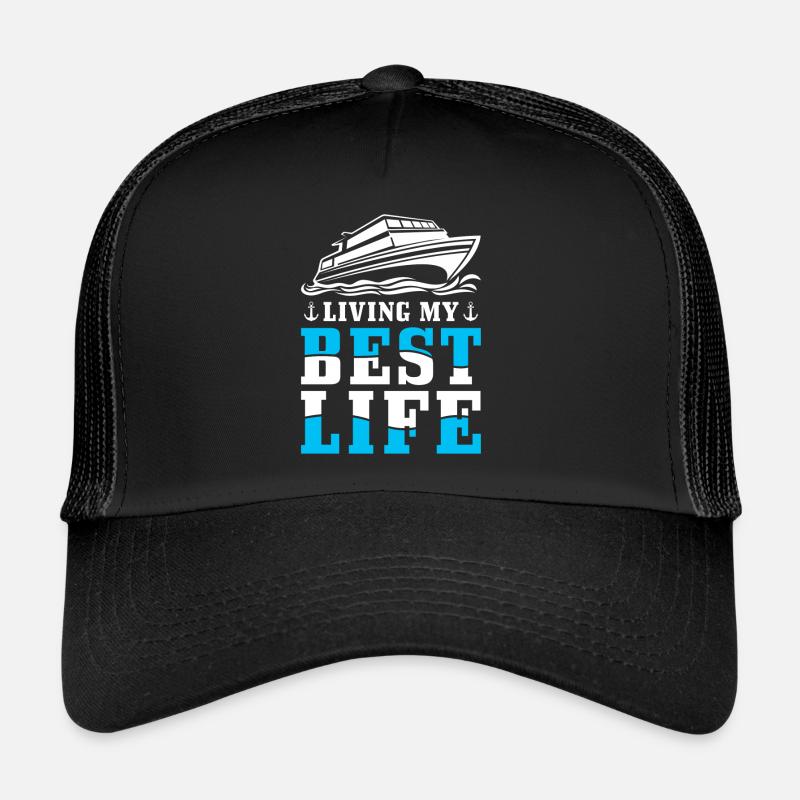 Captain Boat Inspirational Quote Trucker Cap