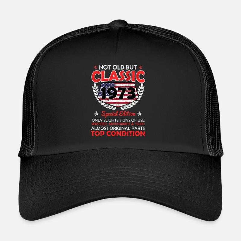 50e anniversaire modèle de voiture classique 1973 50 ans Casquette trucker 