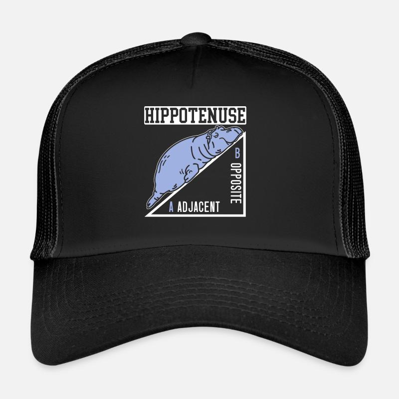 Hippoténuse Hippopotame Adjacent Hippopotame Amant Casquette trucker 