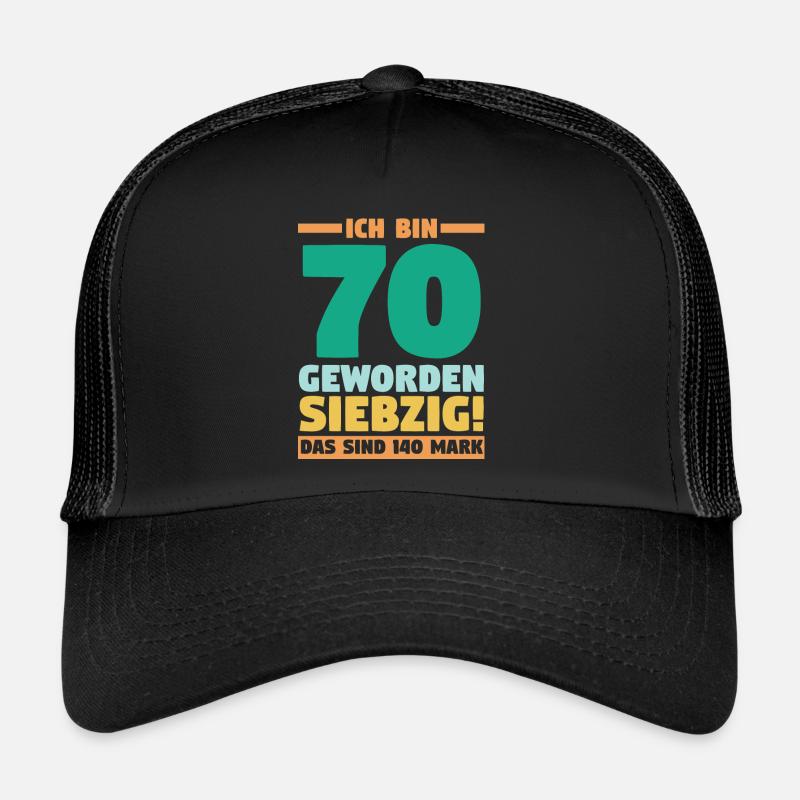 Siebzig Siebzigster 70 Jahre Geburtstag Trucker Cap