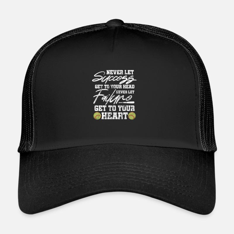 Softball - Trucker Cap - Schwarz/Schwarz