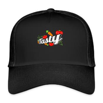 Vegetables Are Tasty - Vegetarians And Vegan - Trucker Cap - black/black - Front