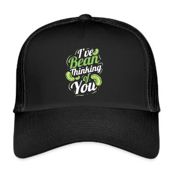 J’ai pensé à toi - Veggie Vegetarian Go - Casquette trucker  - noir/noir - Devant