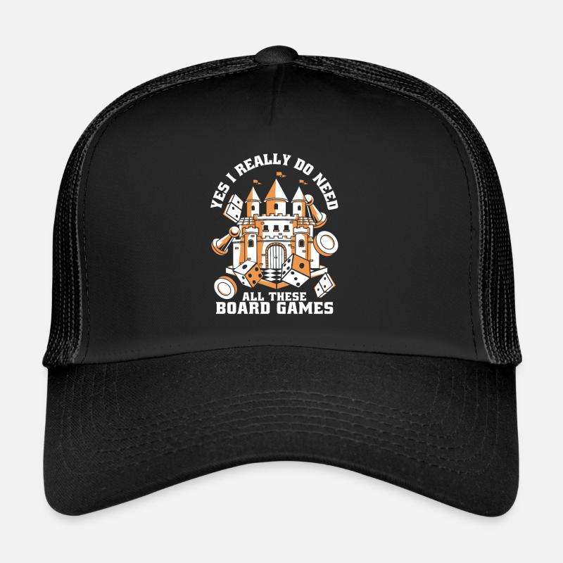 Board Game Board Games Board Games Trucker Cap