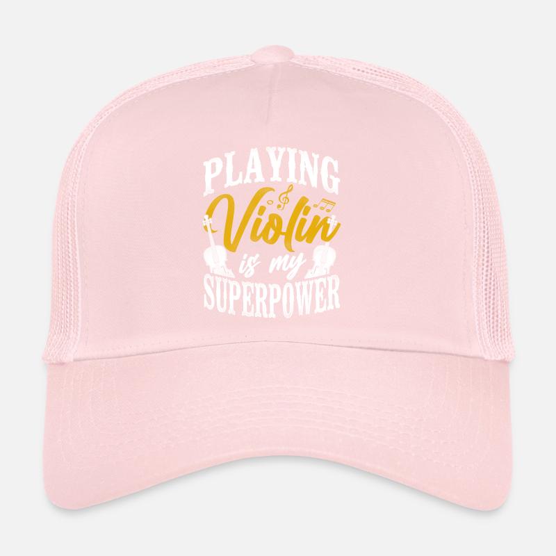 Violin Violinist Vintage Playing Trucker Cap