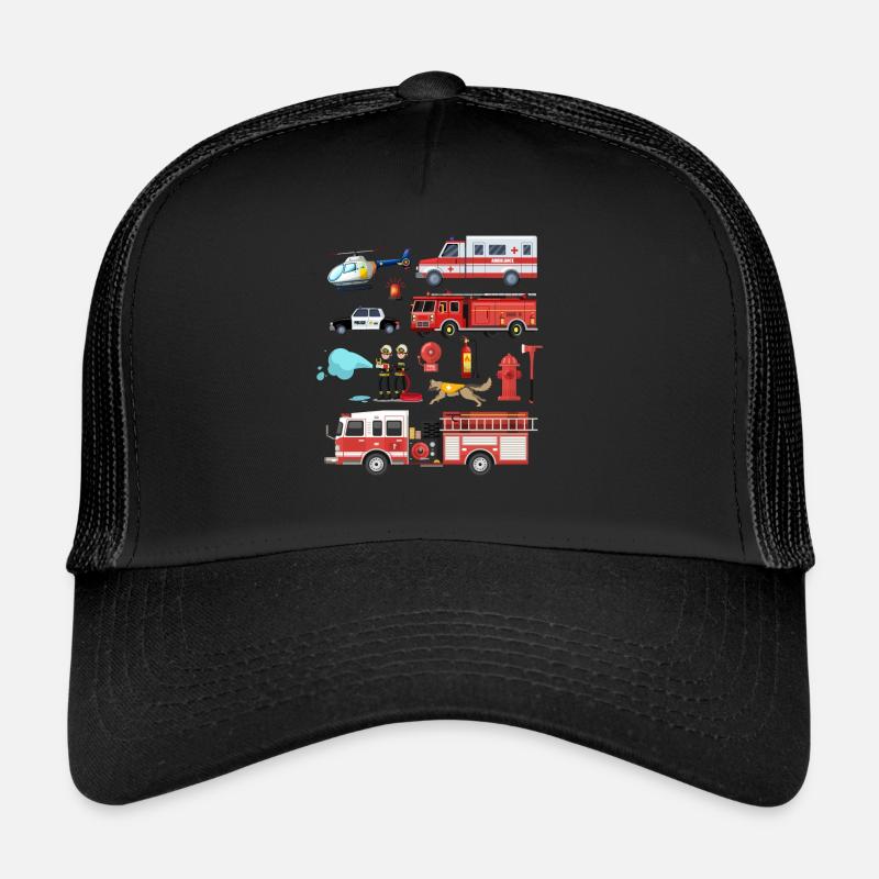Pompier Pompier Pompier Sauveteur Pompier Casquette trucker 