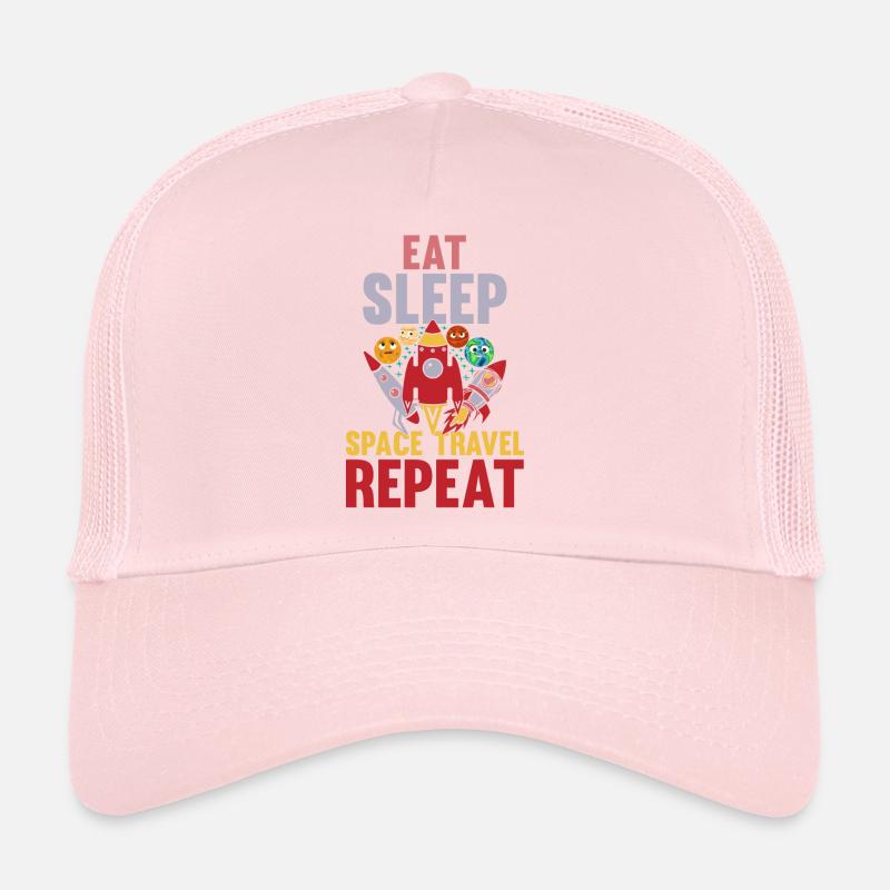 Mangez dormir Voyage dans l’espace Répéter - Planets Space Rock Casquette trucker 