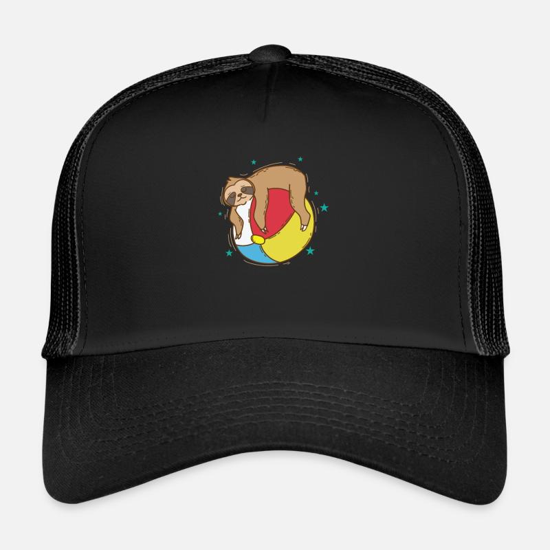 Faultier auf einem Wasserball faul Trucker Cap