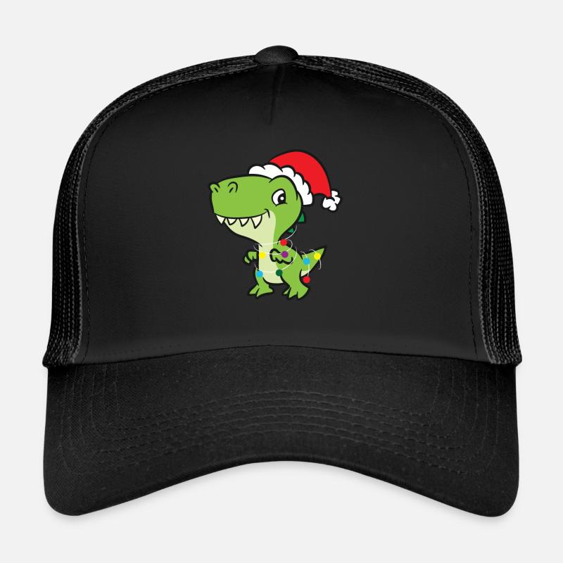 T-Rex - Tree-Rex colorful string of lights Trucker Cap