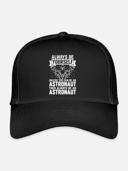 Space Rocket Space Ship Aerospace Space Travel Branch - Trucker Cap - black/black - Front