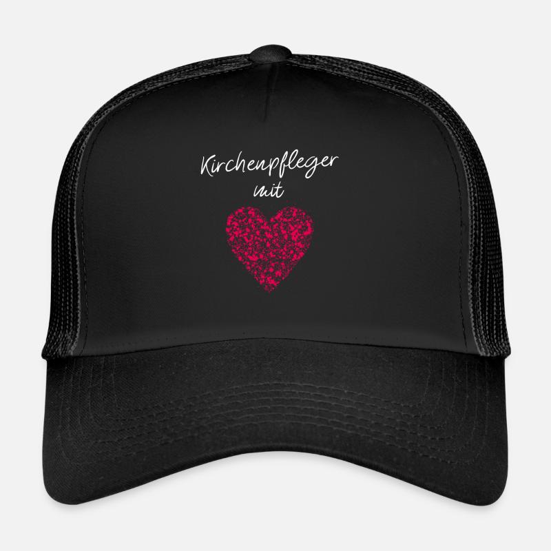 Kirchenpfleger mit Herz Katholisch Kirche Ehrenamt Trucker Cap