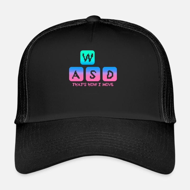 This Is How I Move Tastatur Computer Tasten Spruch Trucker Cap