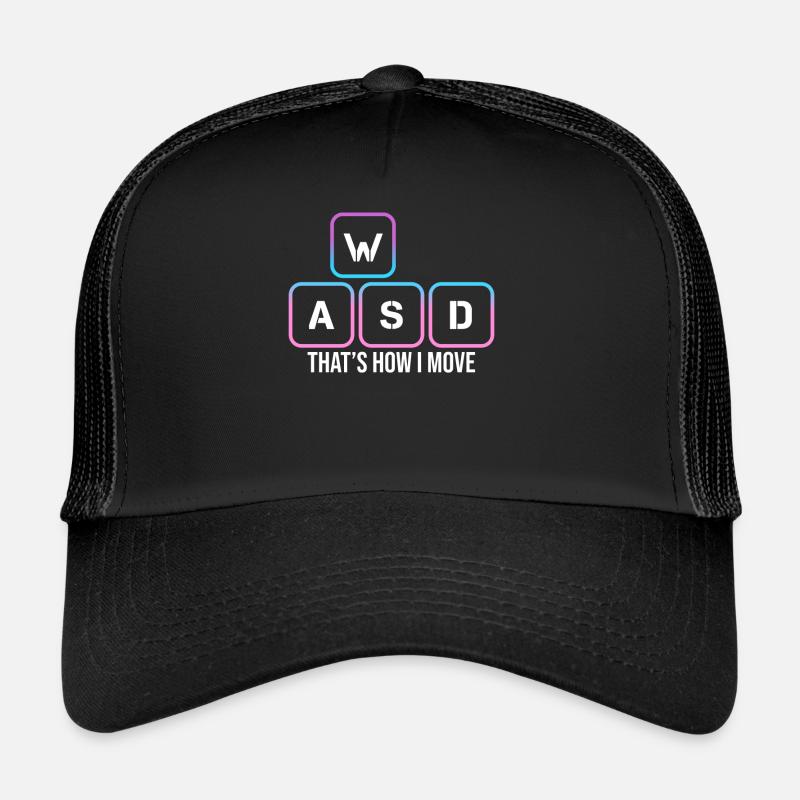 This Is How I Move Tastatur Computer Tasten Spruch Trucker Cap