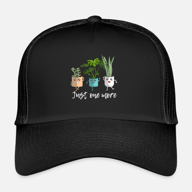 juste un de plus - Amateurs de jardins végétaux - Casquette trucker  - noir/noir