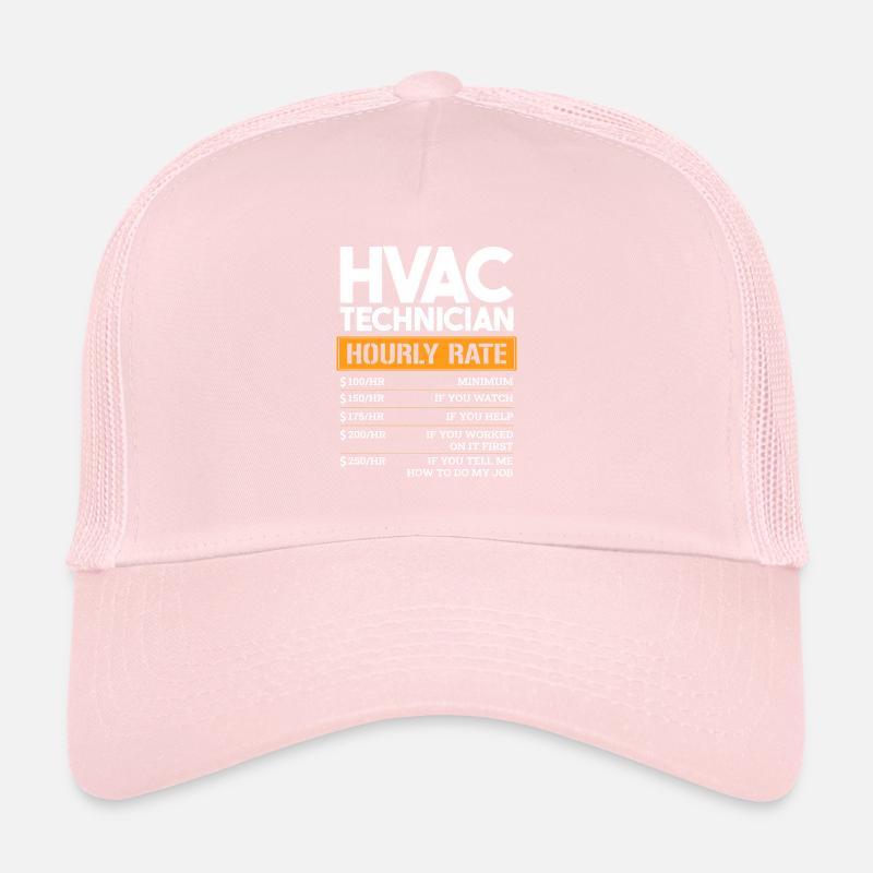 HVAC Technician Hourly Rate Trucker Cap