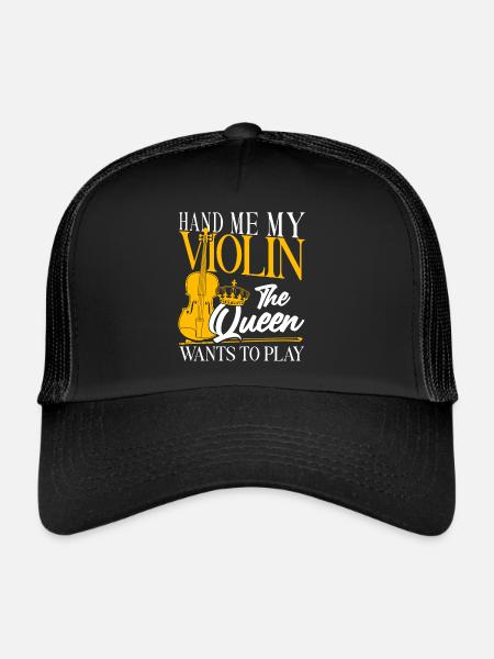 Violoniste Fille Hand Me My - Casquette trucker  - noir/noir - Devant