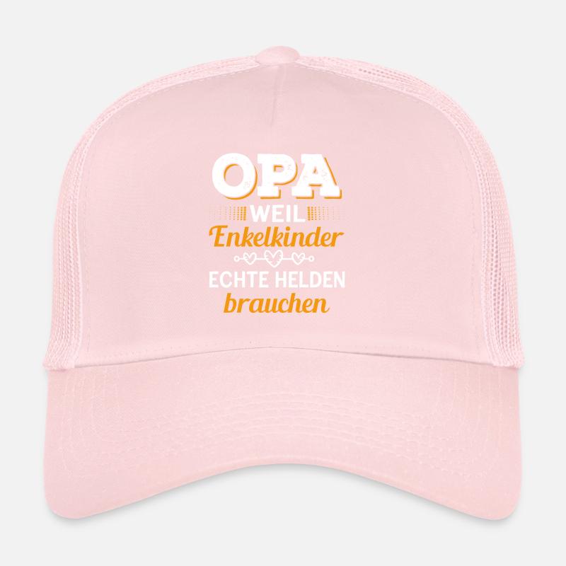 Opa Weil Enkelkinder Echte Helden Brauchen Trucker Cap