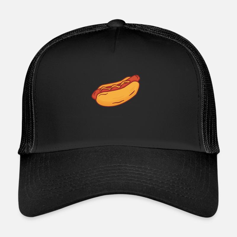 Hot Dog - Trucker Cap - Schwarz/Schwarz