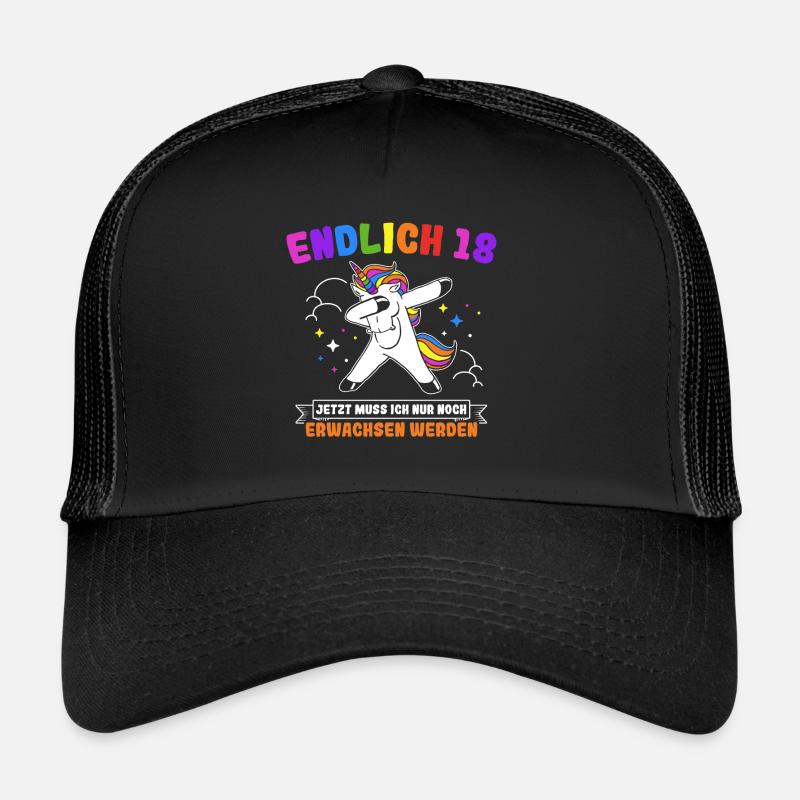 Endlich 18 Jetzt Muss Ich Nur Noch Erwachsen Werde Trucker Cap