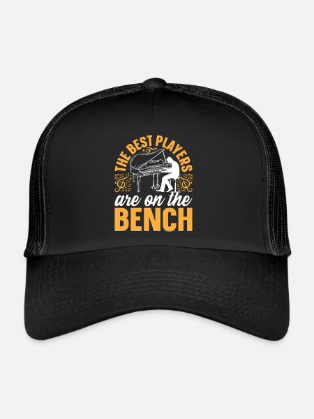 The Best Players Are On The Bench I Piano Pianist - Trucker Cap - black/black - Front
