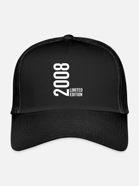 Édition limitée 2008 - Casquette trucker  - noir/noir - Devant