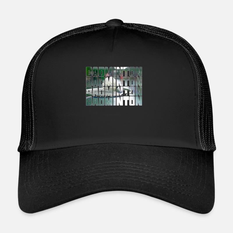 Badminton - Trucker Cap - Schwarz/Schwarz