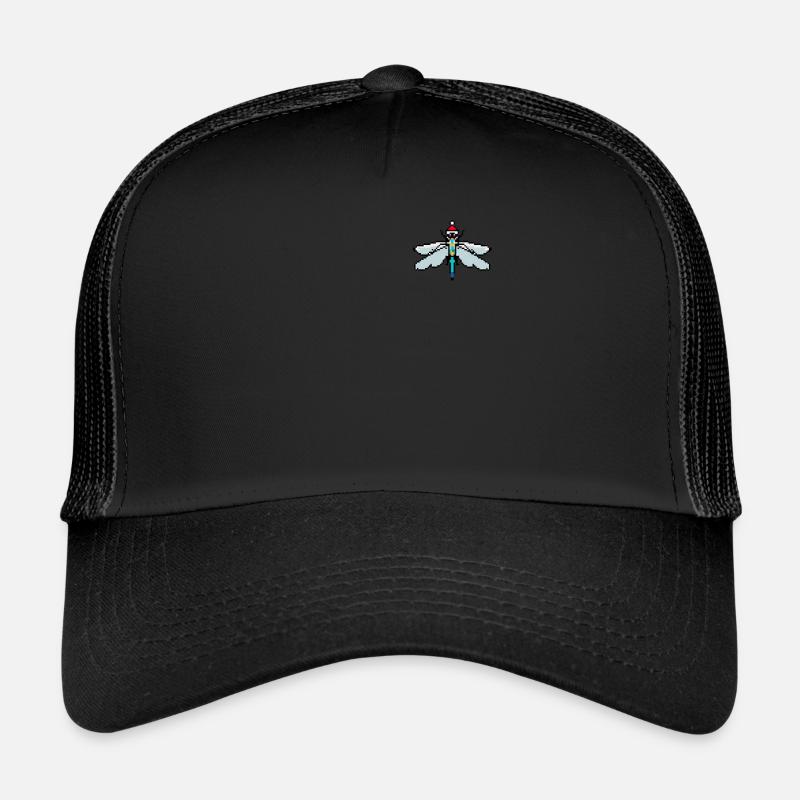 Dragonfly Pixelated Christmas - Drôle de libellule Casquette trucker 