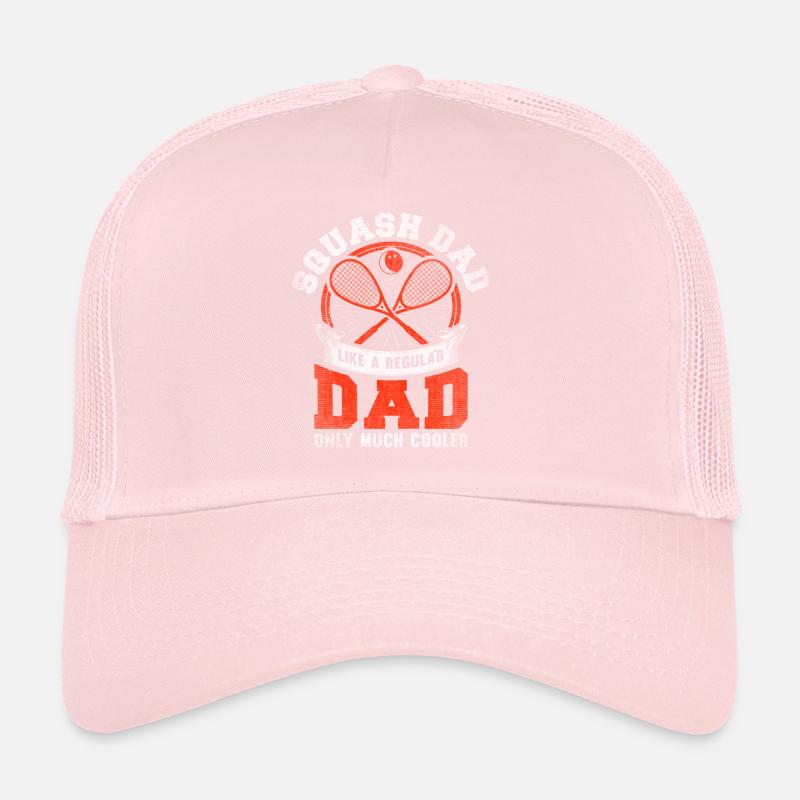 Cool Squash Dad Père Joueur de squash Casquette trucker 
