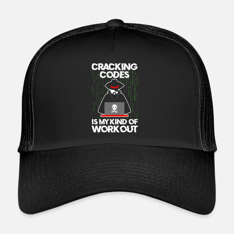 Codes de piratage de pirates professionnels de la cybersécurité Casquette trucker 