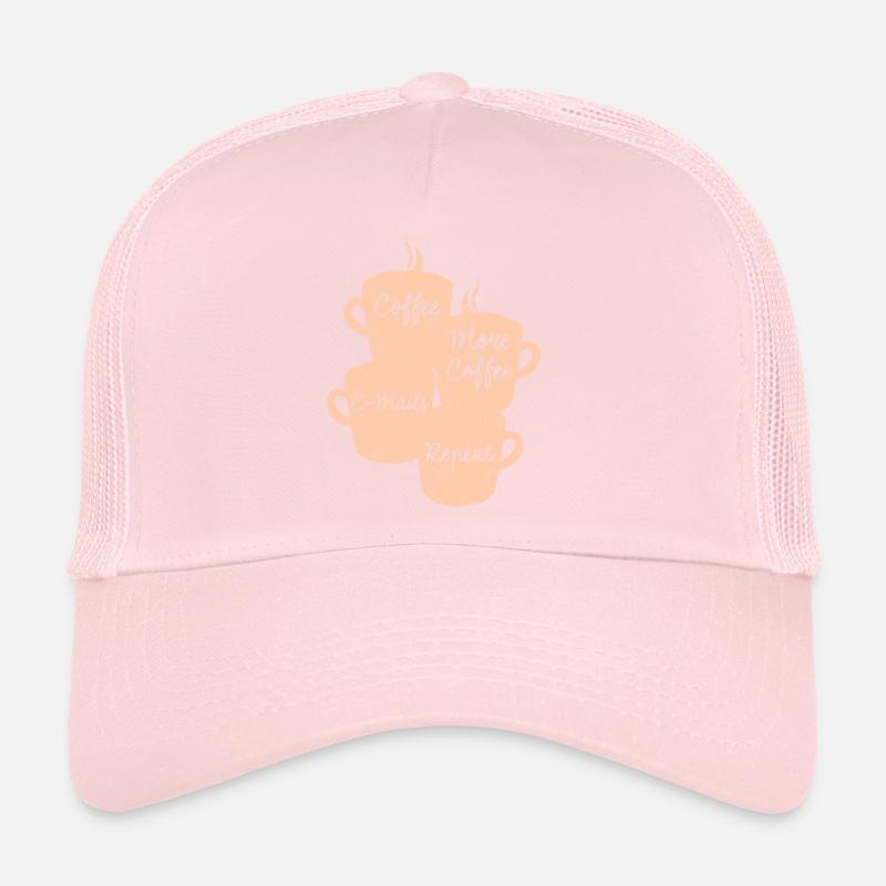 Bureau du café et des e-mails Casquette trucker 