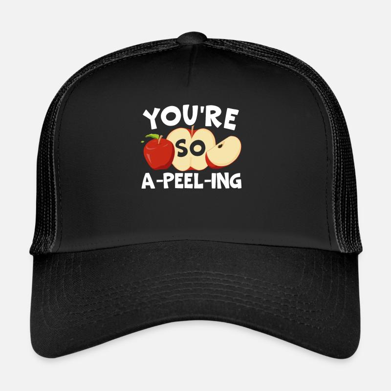 Du bist so ein schälender Obstliebhaber beim Apfelpflücken Trucker Cap