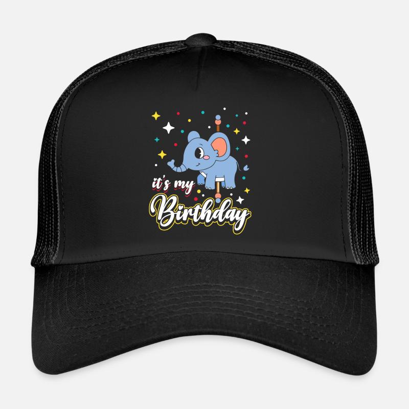 Carousel Birthday Party Elephant It’s My Casquette trucker 