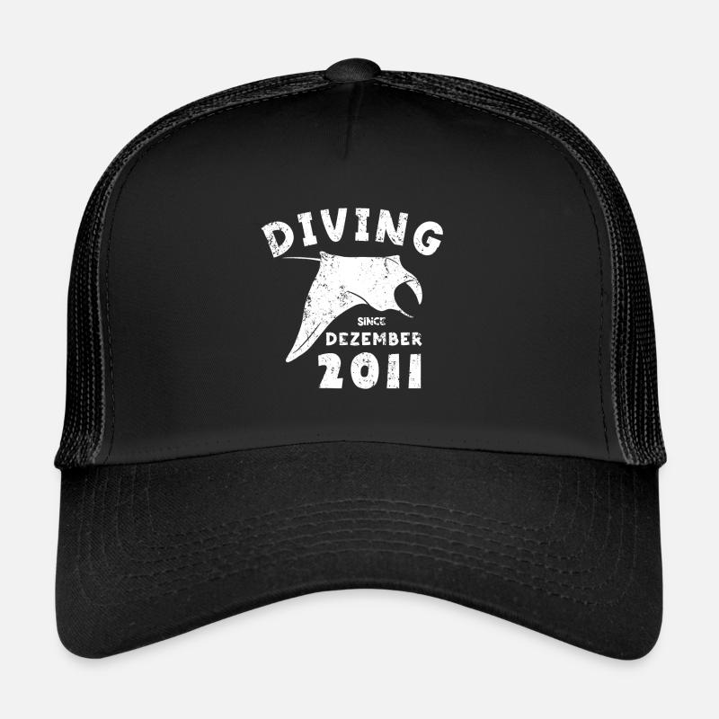 Anniversaire du plongeur - Plongée depuis décembre 2011 Casquette trucker 