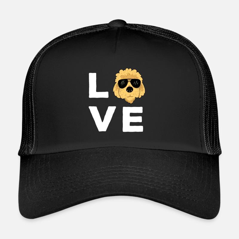 Goldendoodle Doodle Hund - Trucker Cap - Schwarz/Schwarz