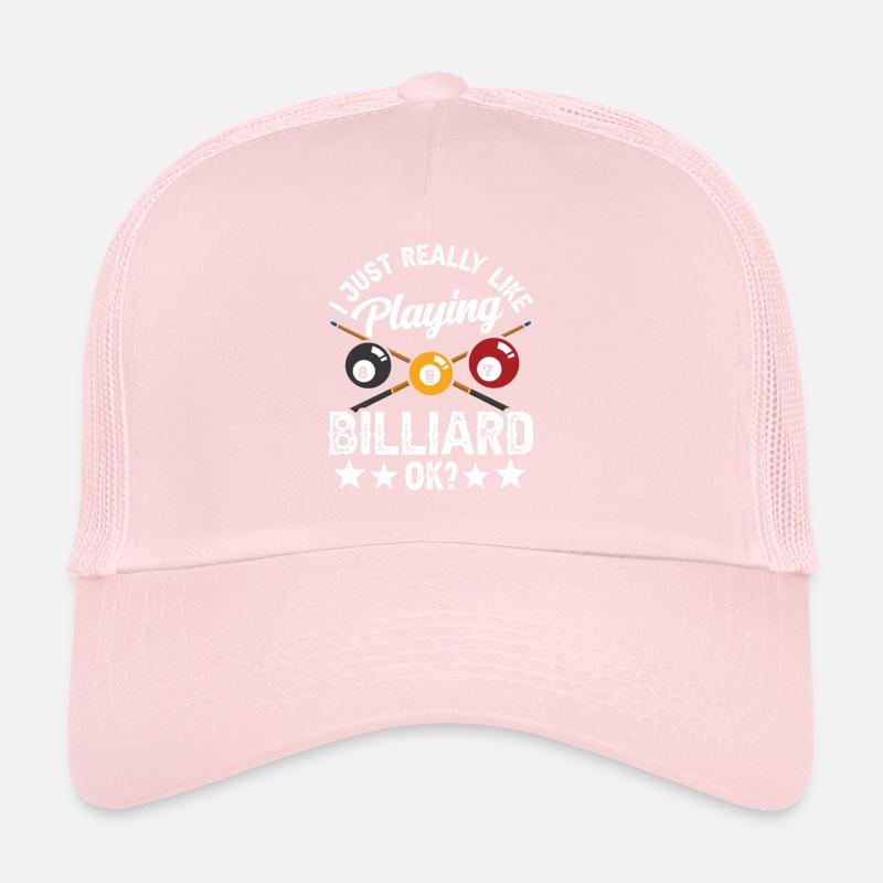 Ich Spiele Einfach Gerne Billard Ok Pool Billiard Trucker Cap