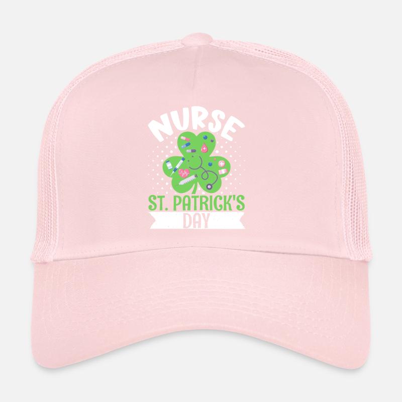 Infirmière St. Patrick’s Day St. Patrick’s Stthoscope Klee Casquette trucker 