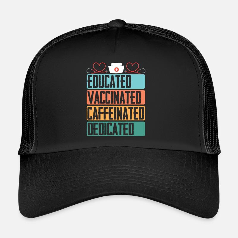 Formé vacciné caféiné malade Casquette trucker 