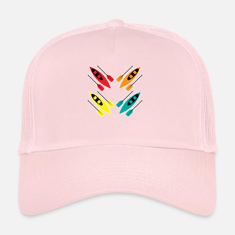 Kayak Coloré Paddle Sport Pattern Art Casquette trucker 