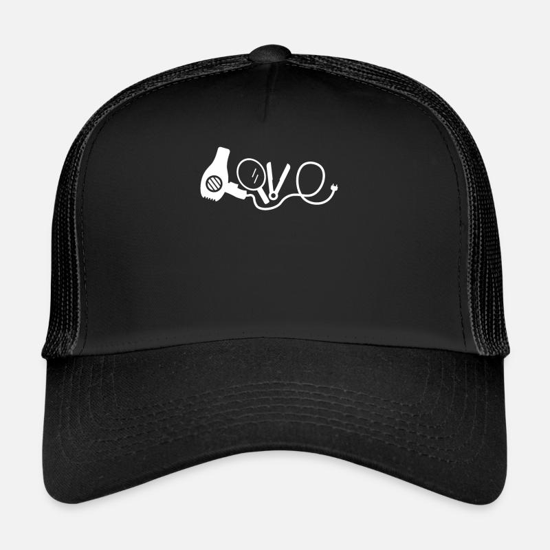 Friseur Friseurin - Trucker Cap - Schwarz/Schwarz