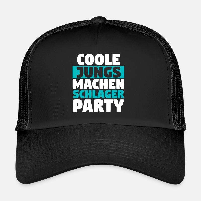Musik Musiker Schlager - Trucker Cap - Schwarz/Schwarz
