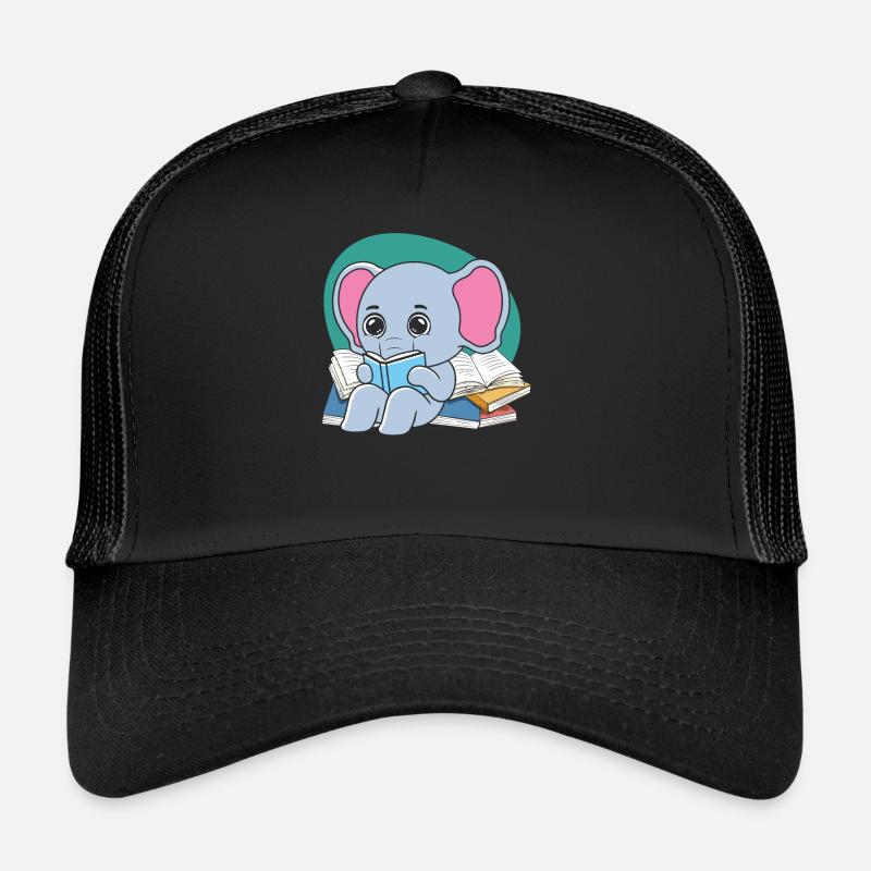 Rat de bibliothèque Éléphant Whisperer Animal Lover Zookeeper Casquette trucker 