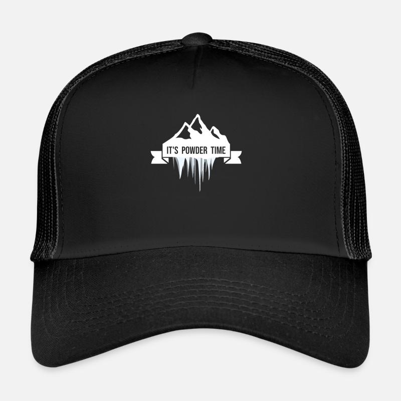 C’EST L’HEURE DE LA POUDREUSE - Ski Snowboard Freeride Casquette trucker 
