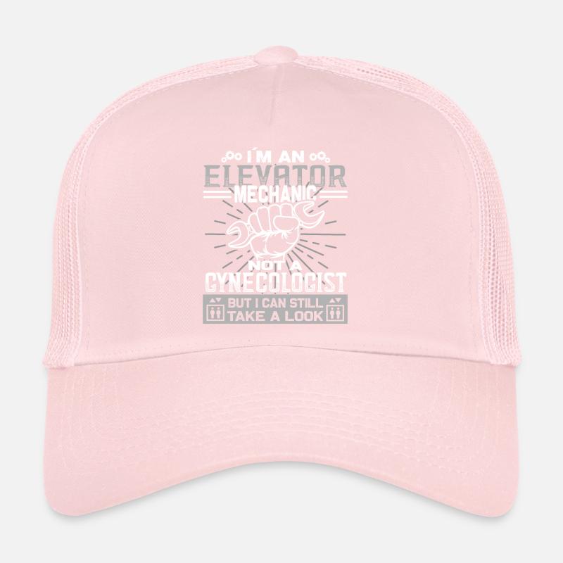 Installation Technician Elevator Mechanic Trucker Cap