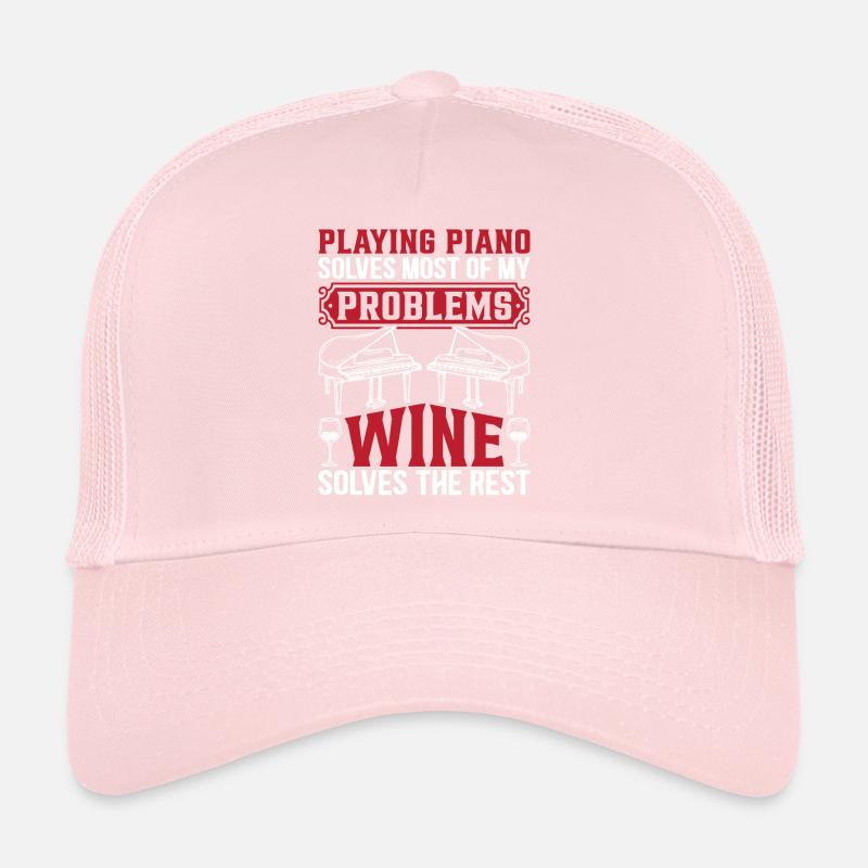 Playing Piano Solves Most Of My Problems - Keyboar Trucker Cap