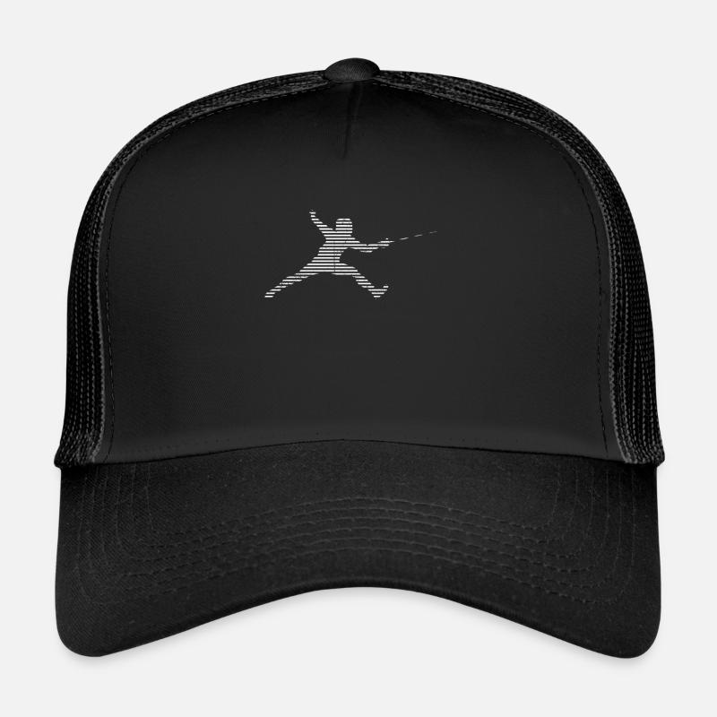 Fechten - Trucker Cap - Schwarz/Schwarz