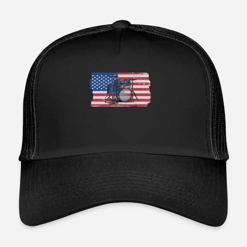 Drums Musician Trucker Cap