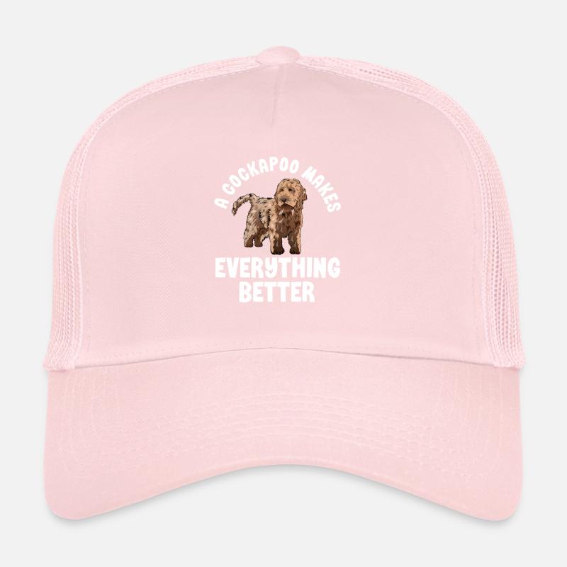 Cockapoo Chien Casquette trucker 