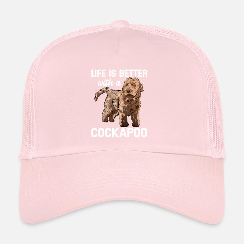 Cockapoo Chien Casquette trucker 